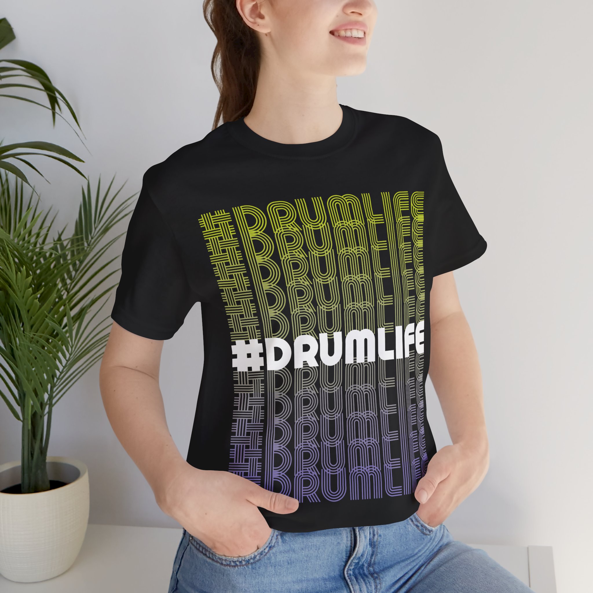 Unisex #Drumlife Short Sleeve Tee - Image 9